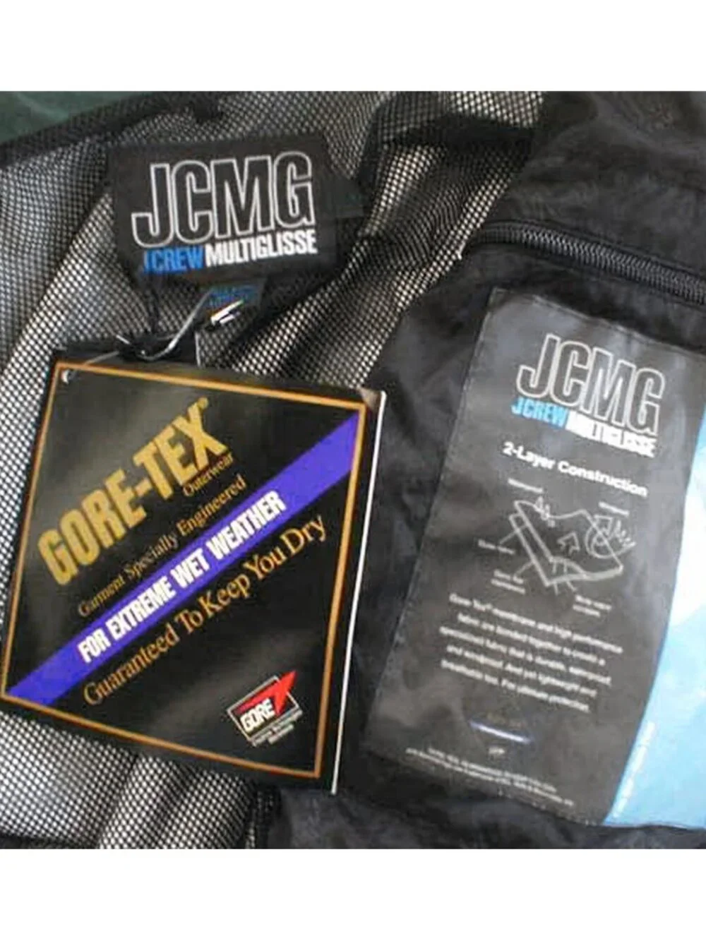 NEW Vintage J Crew Multiglisse Gore Tex Parka Jacket! M  Mesh Lining Seam Sealed
